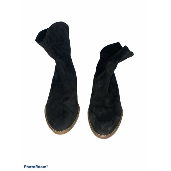 Vince. Sinclair Cowboy boot Slouchy Ankle Boots Black Women's 8.5 NEW $375‎ - Picture 3 of 5